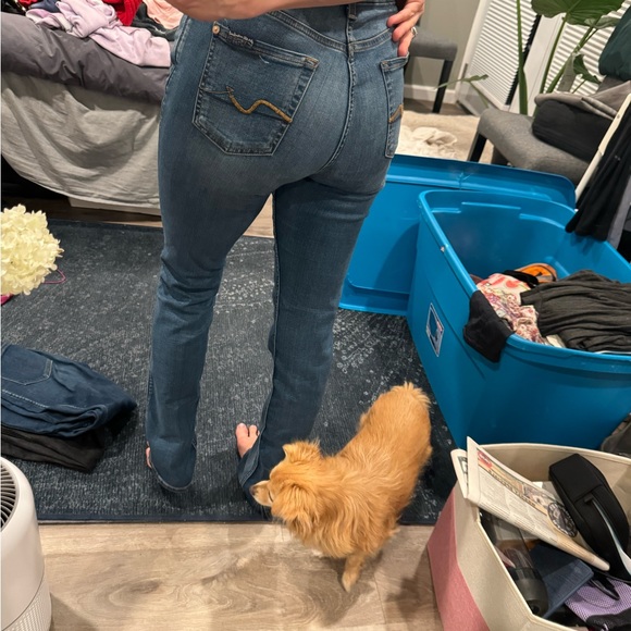 7 for all Mankind stretchy bootcut jeans - Picture 2 of 5